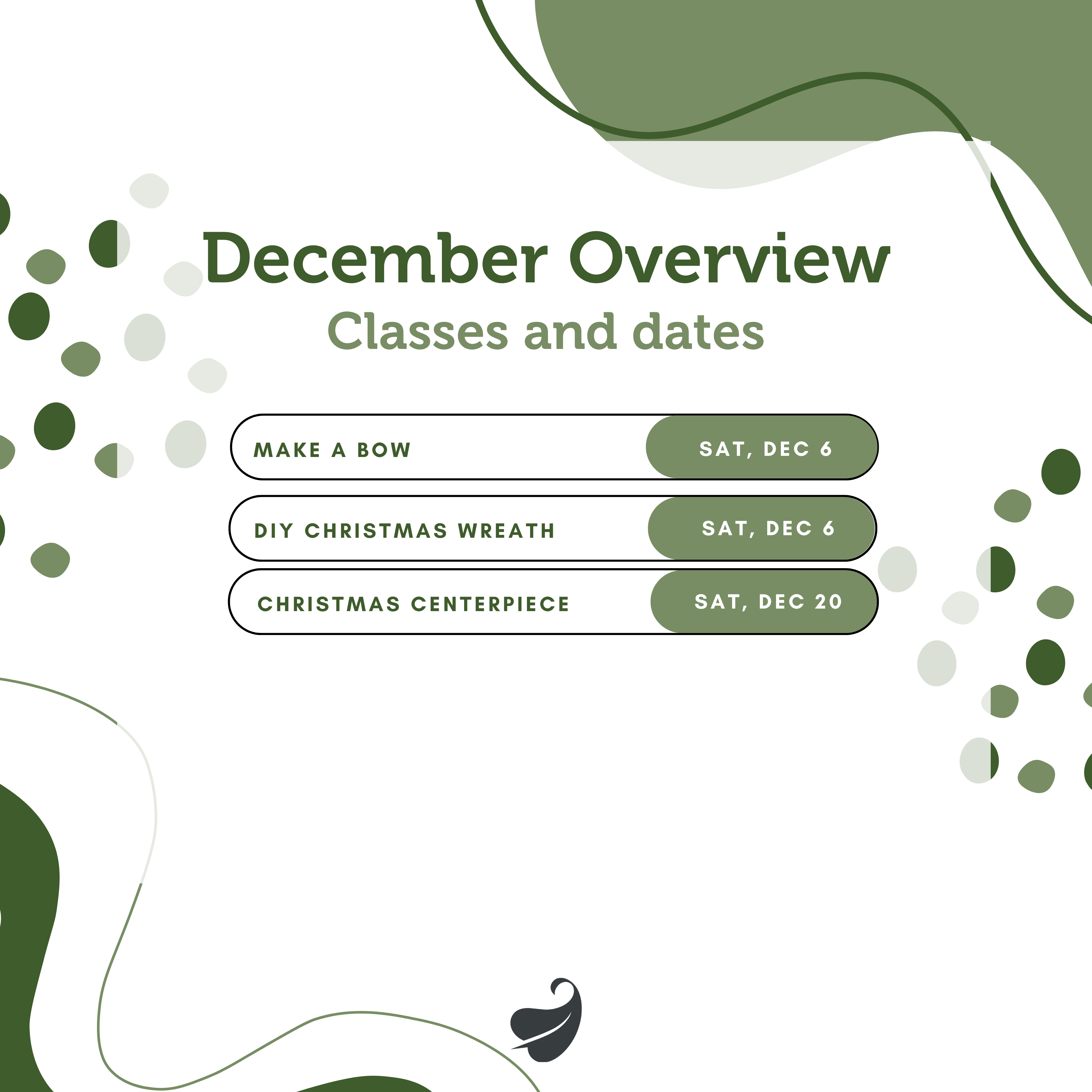 December Classes 2025