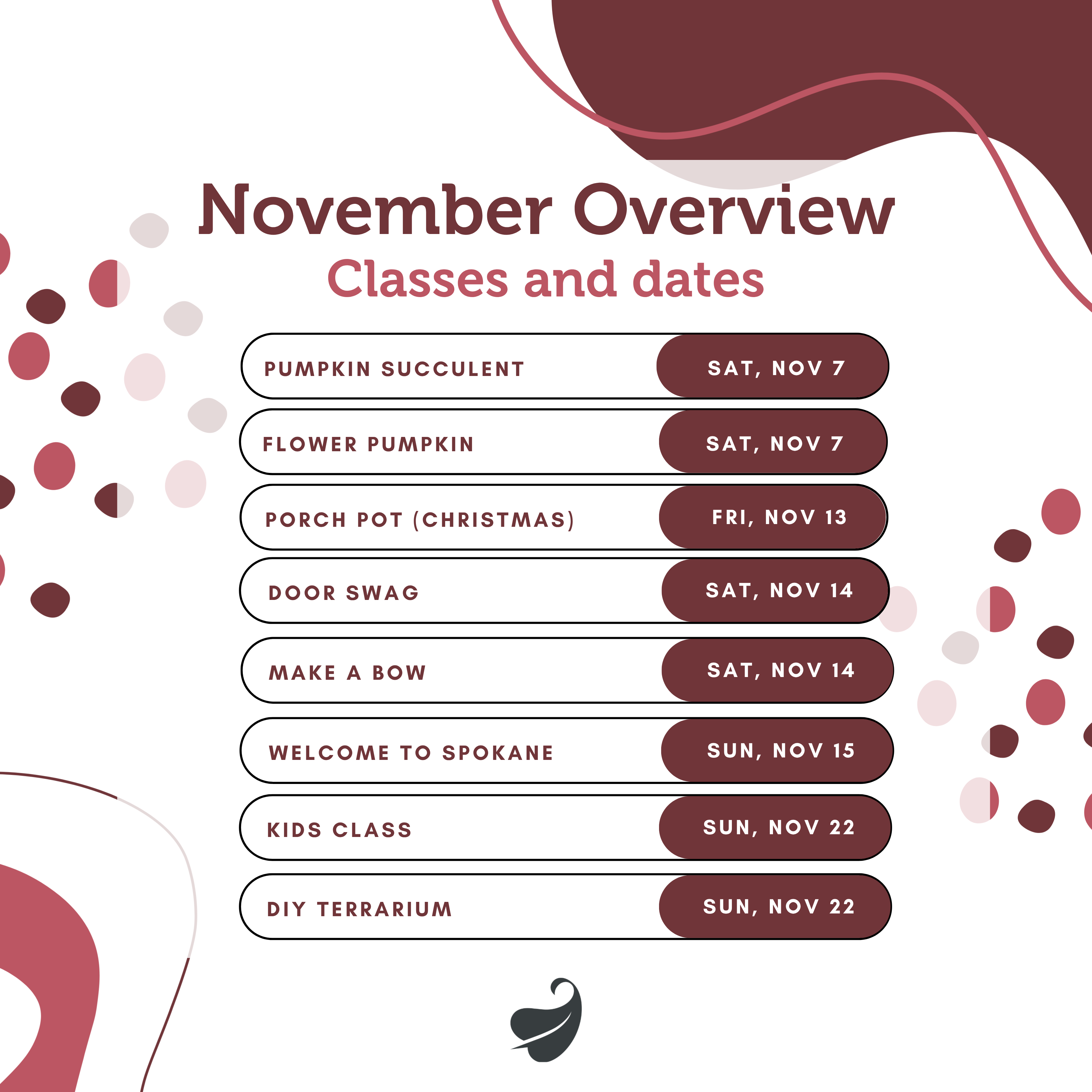 November Classes