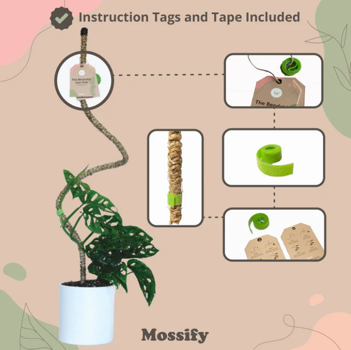 Mossify - Bendable Coir Pole